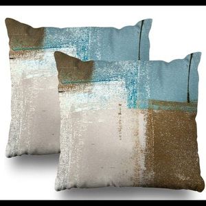NWOT set of 2 decorative abstract pillow covers